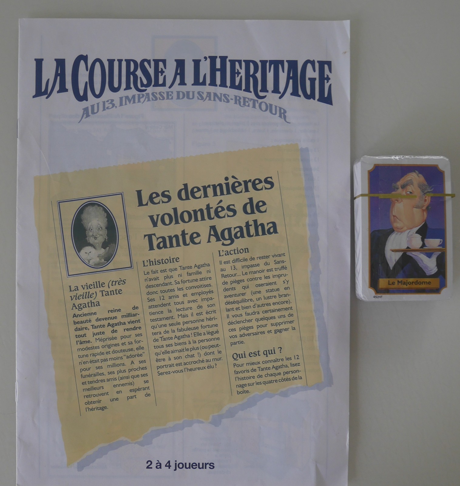 Agathas Letzter Wille French Card Game Set New Sealed Box + Game Instructions