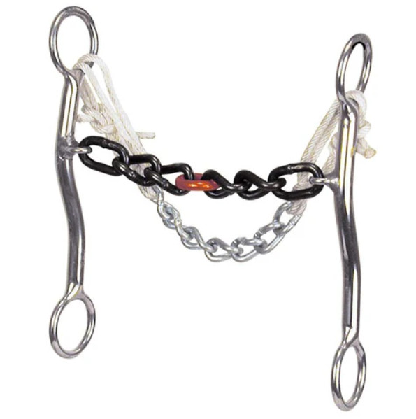 Liverpool Driving Bit Stainless Steel Chain Mouthpiece with Curb Chain