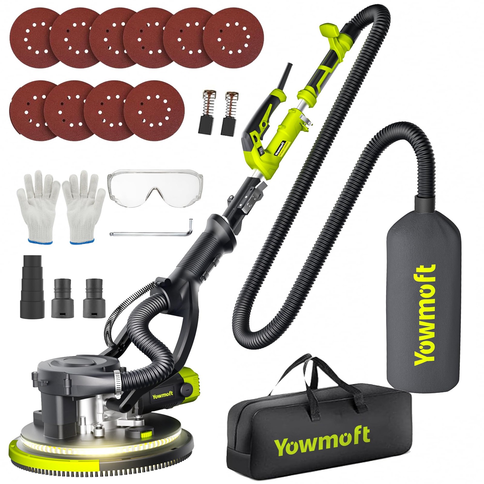 Drywall Sander, W Popcorn Ceiling Removal Tool, Automatic Drywall Sander