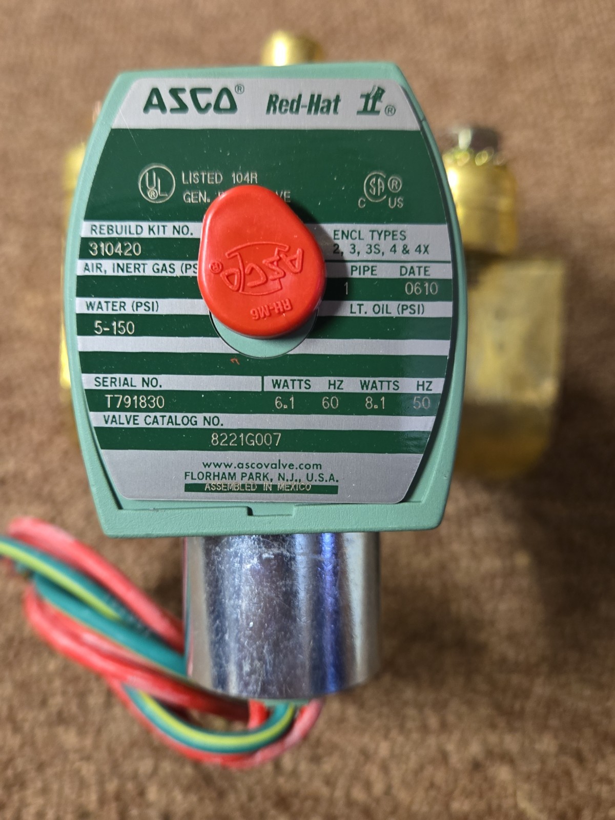 ASCO 8221G7 Valve