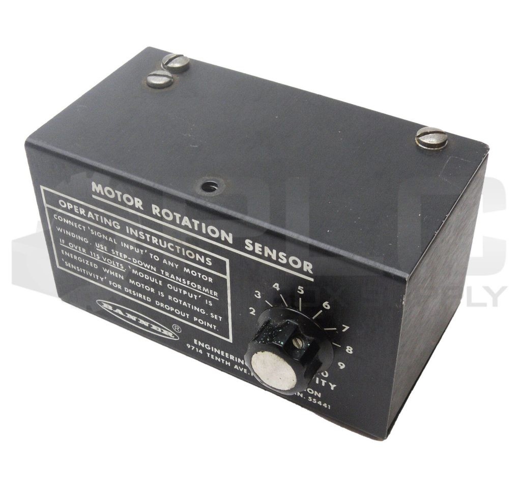 BANNER MRS-1R LOGIC MODULE 0-10 SENSITIVITY MOTOR ROTATION SENSOR