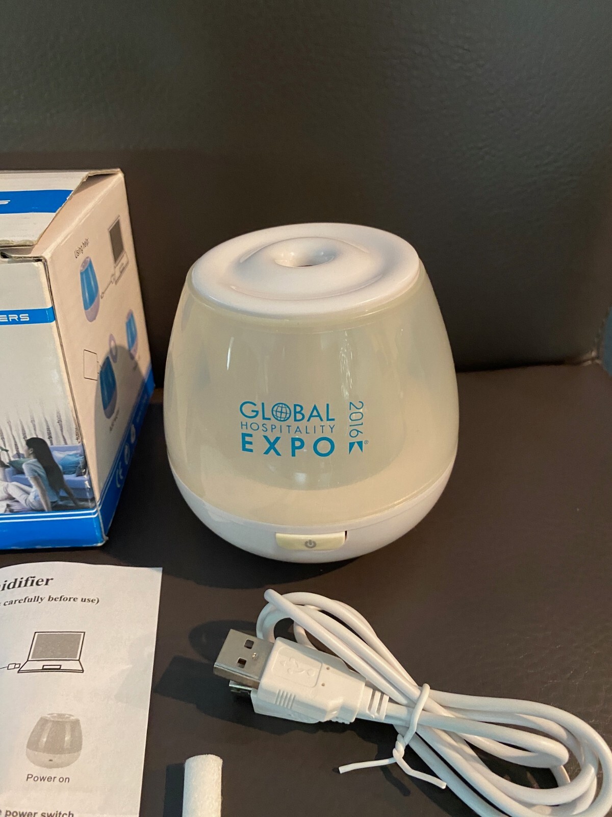 Mini Desktop USB Humidifier with Sounds - Lights - Aroma Diffuser