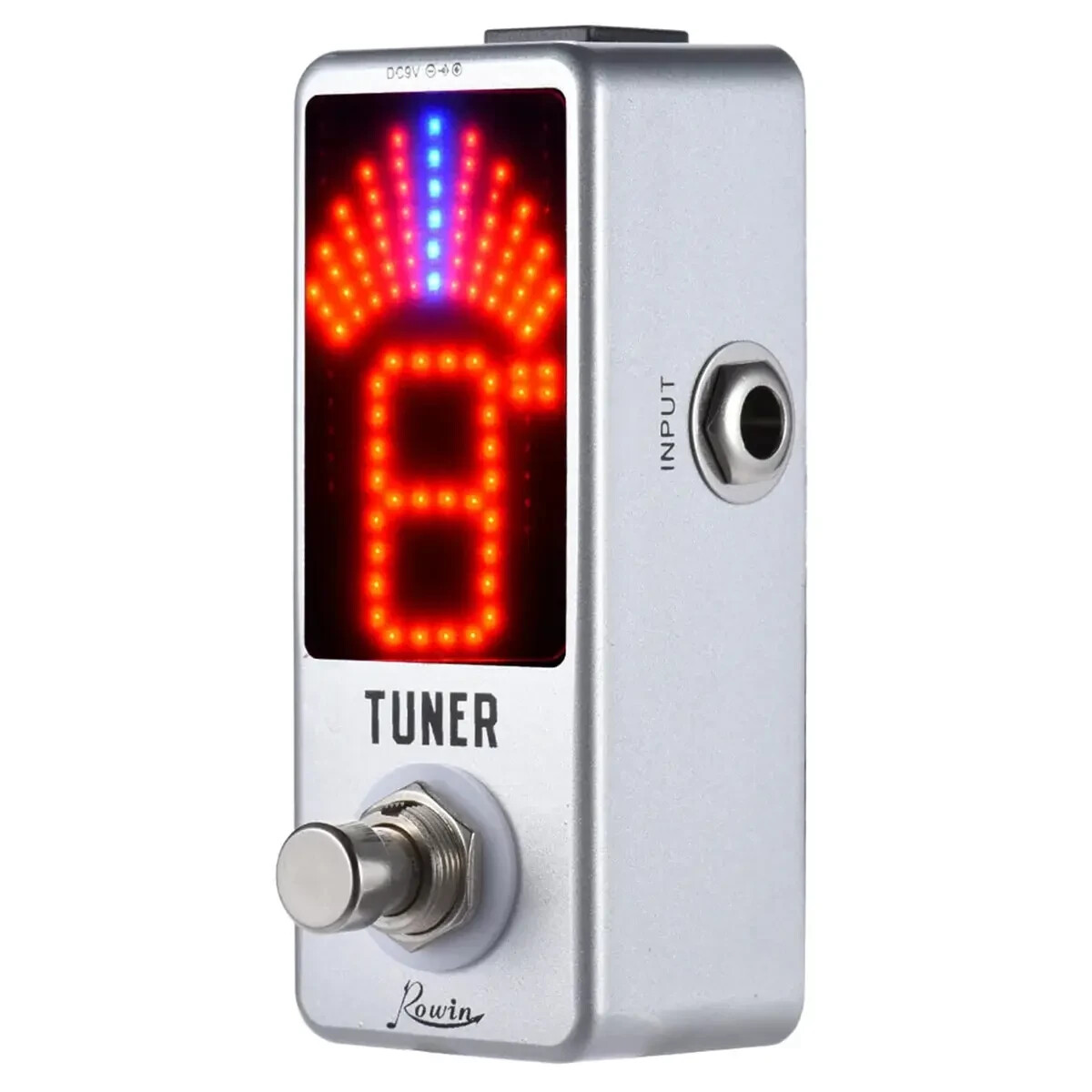 NEW ROWIN Electric Guitar Tuner PEDAL Model LT-910 Free Adapter