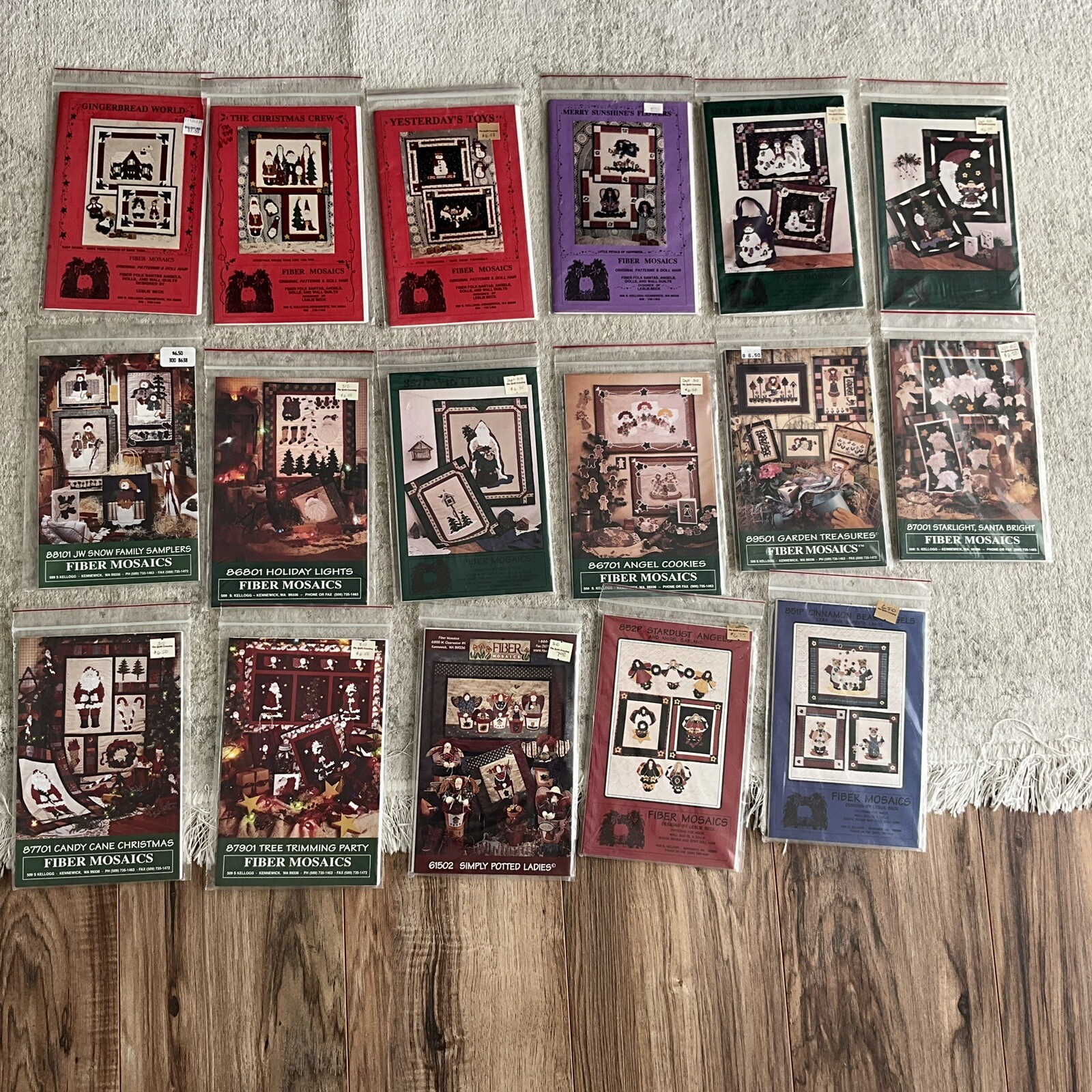 FIBER MOSAICS NEW UNUSED UNCUT Quilt Patterns