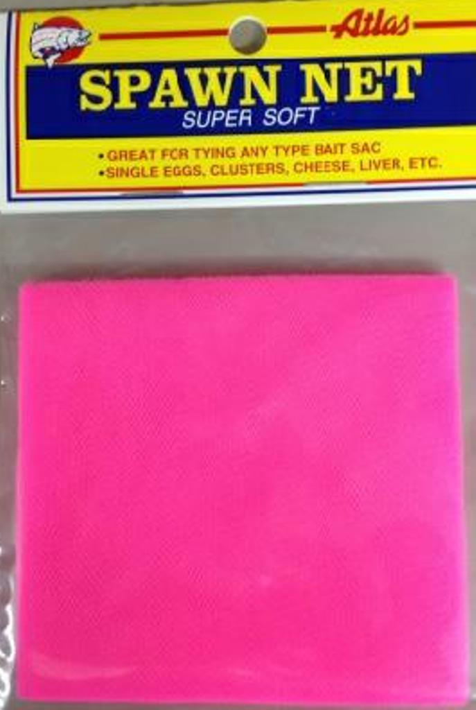 Atlas Mike's Super Soft Nylon Spawn Net 50 Precut 3" Squares Choice of Colors