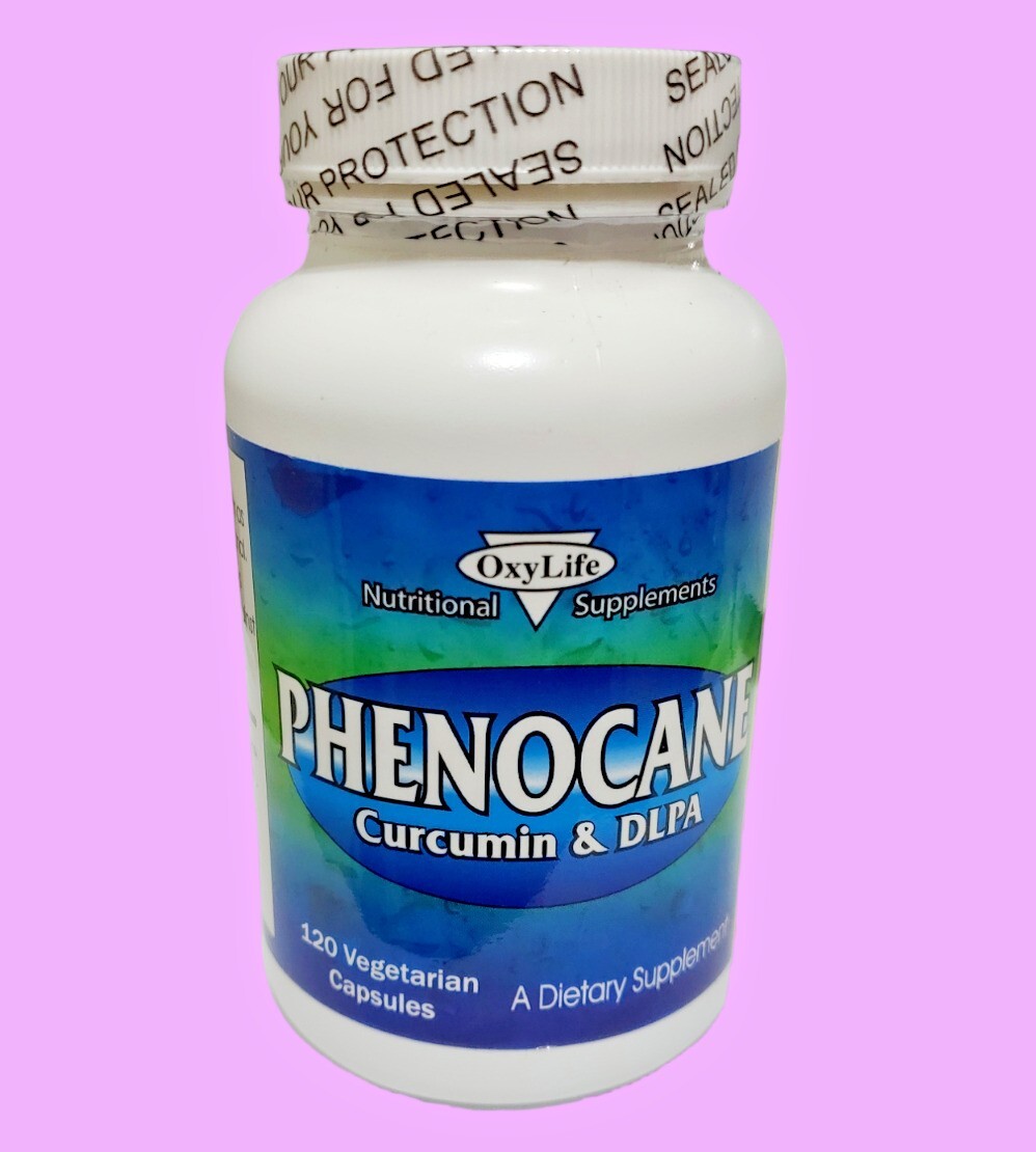 120 vegi caps  Oxylife,  Phenocane Curcumin & DLPA exp. 01/2028