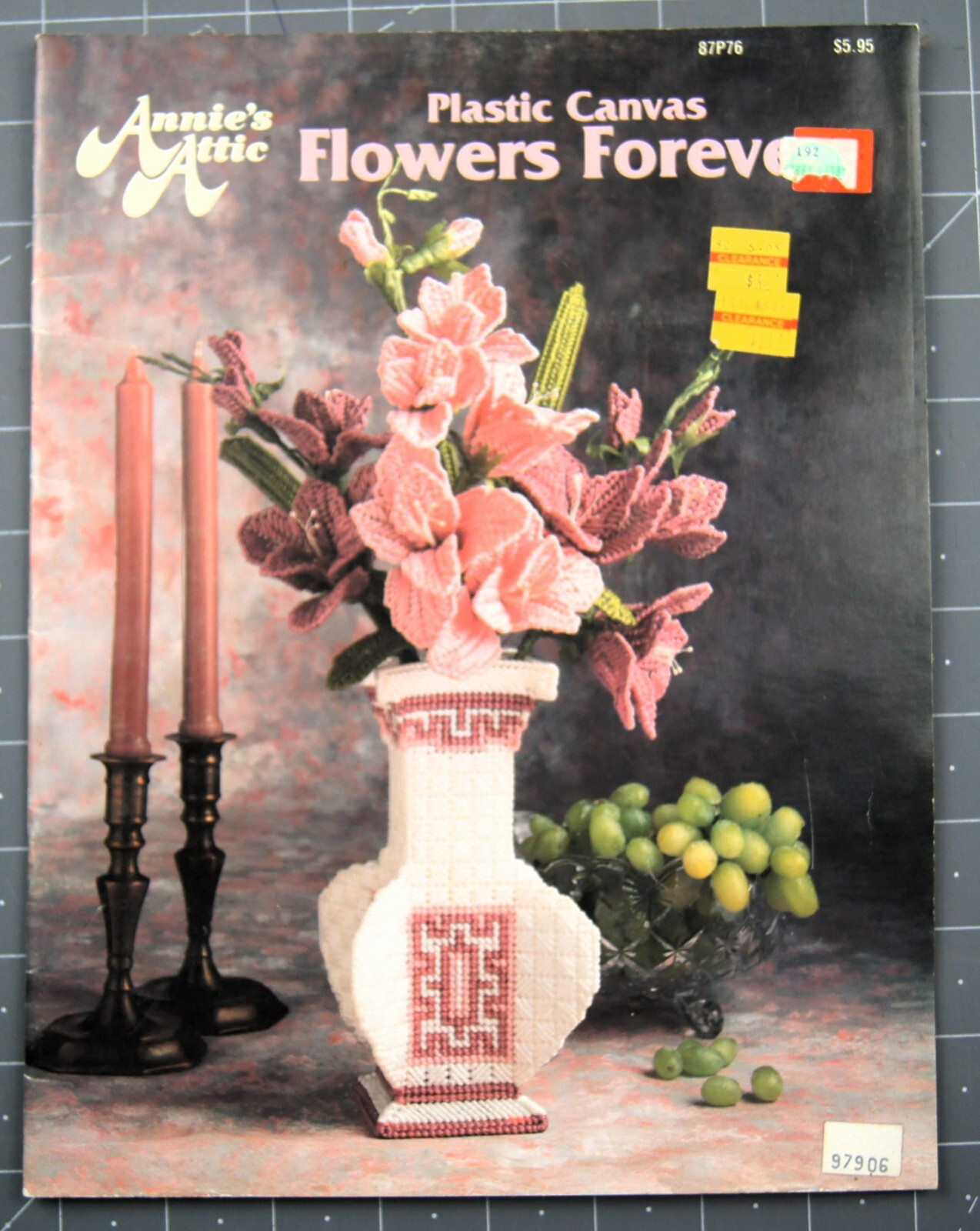 FLOWERS FOREVER Plastic Canvas Leaflet by Annie's Attic #87P76