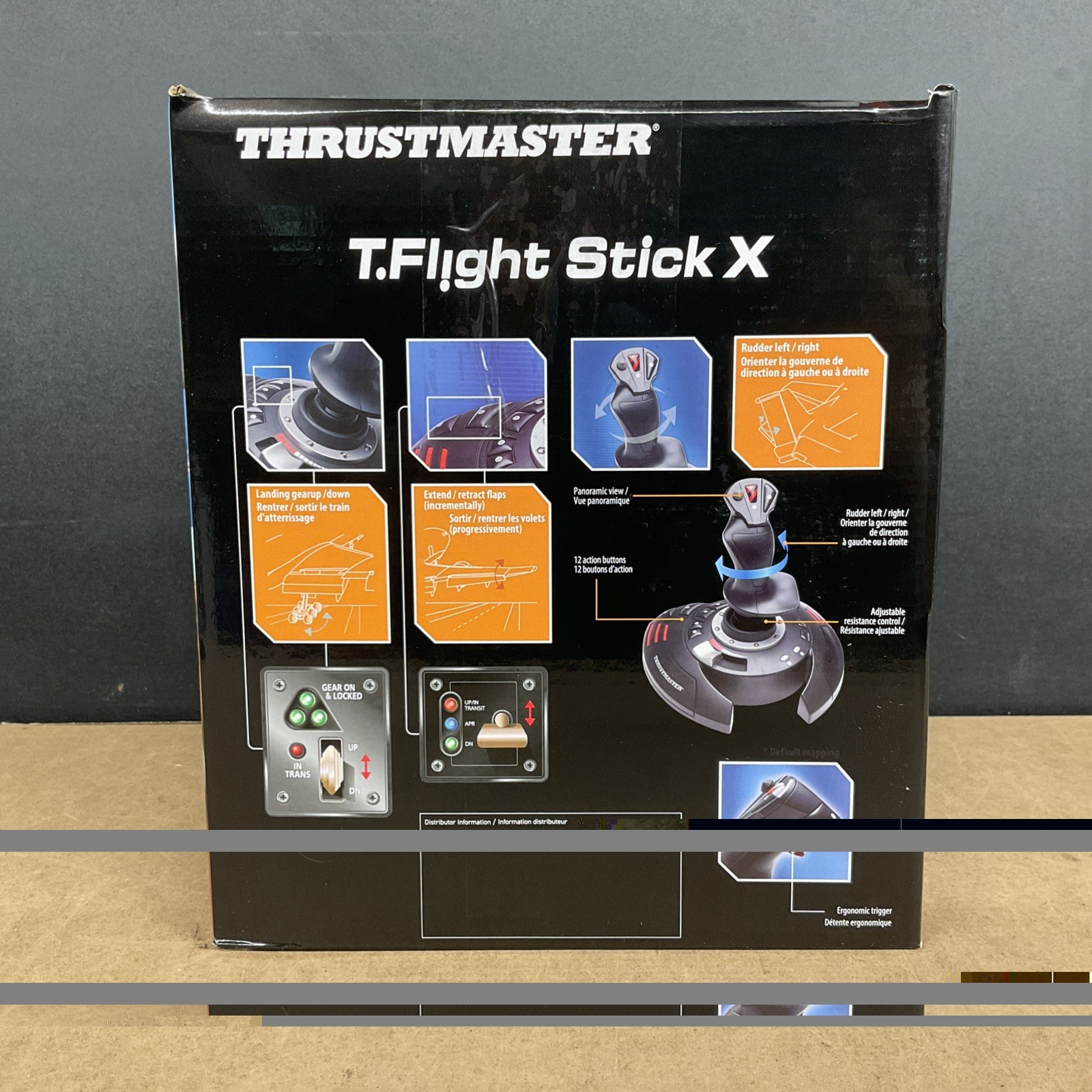 PC Accessory: Flight - Stick - Thrustmaster T-Flight X Controller - Box Damage