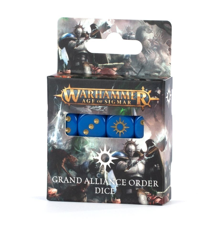 Games Workshop Warhammer AoS GRAND ALLIANCE ORDER DICE - NEW SEALED