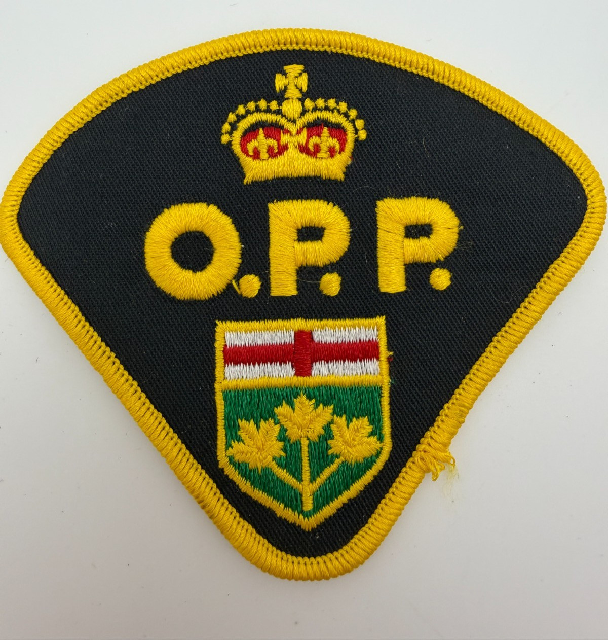 Vintage OPP Ontario Provincial Police Officer Patch Badge Canada