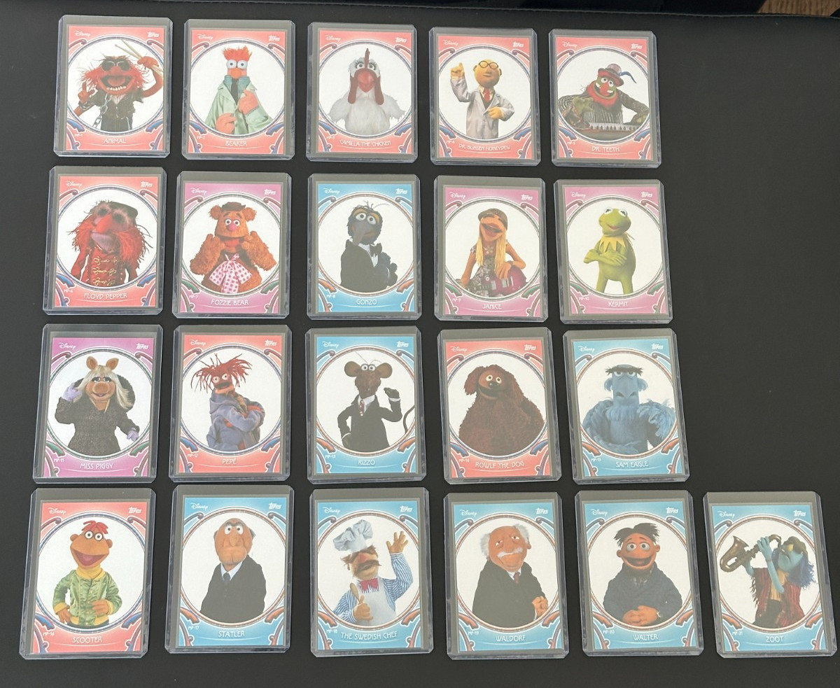 2026 Topps Disney Neon The Muppets Puzzle Piece  Mega Box Exclusive MP-1 - MP-21