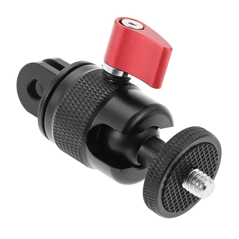 360° Adjustable Adapter for most Action Cameras Feature 1/4" 20 Threaded Hole