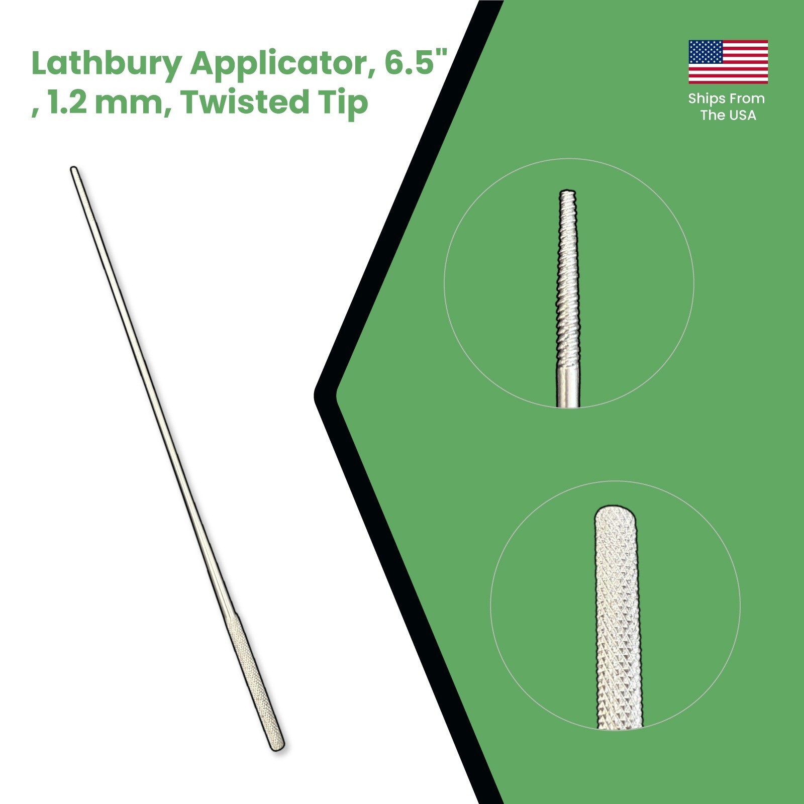 Lathbury Applicator, 6.5", 1.2 mm, Twisted Tip