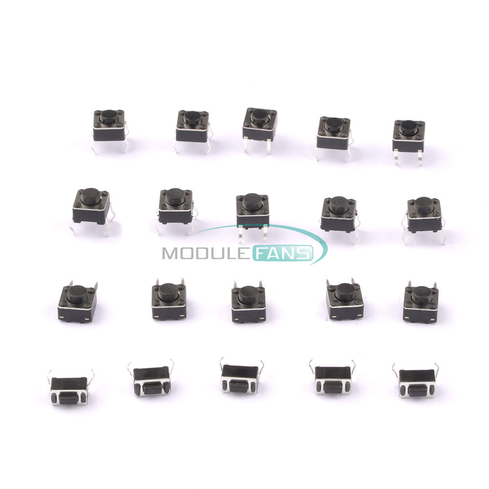 125pcs 25Types/lot Assorted Micro Push Button Tact Switch Reset Mini Leaf Switch