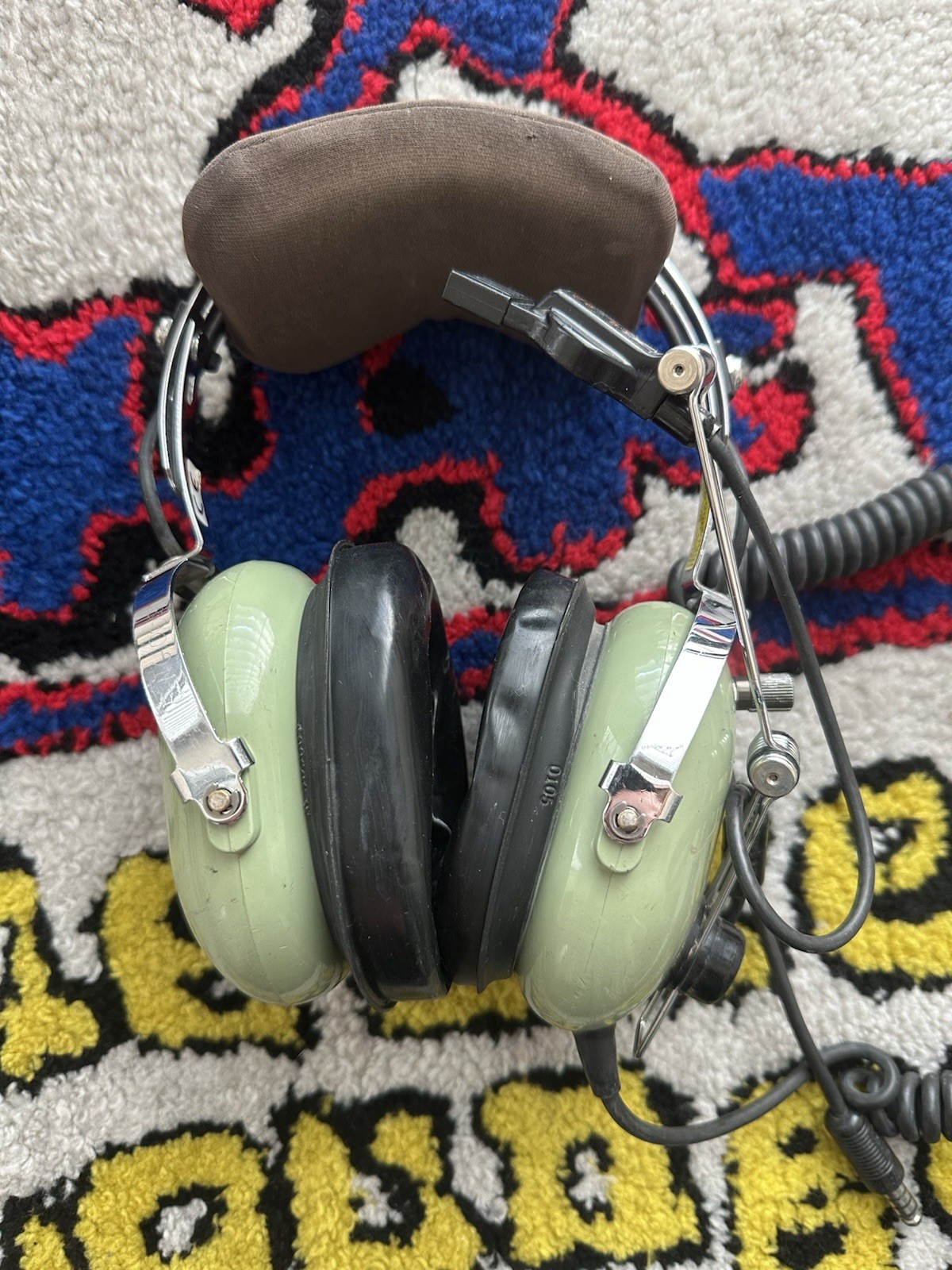 David Clark H10-76 Military Headset Aviation U-174 Plug Tested/ Preloved