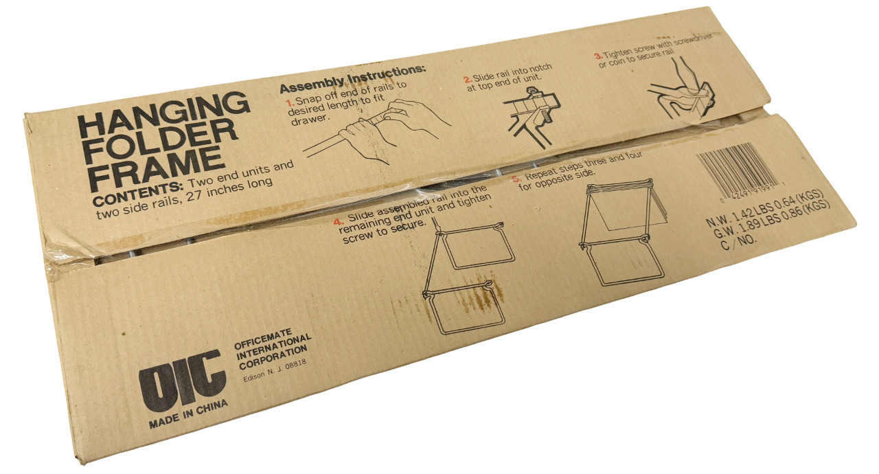 OIC HF-LT-1 Hanging Folder Frame Letter Size 91991