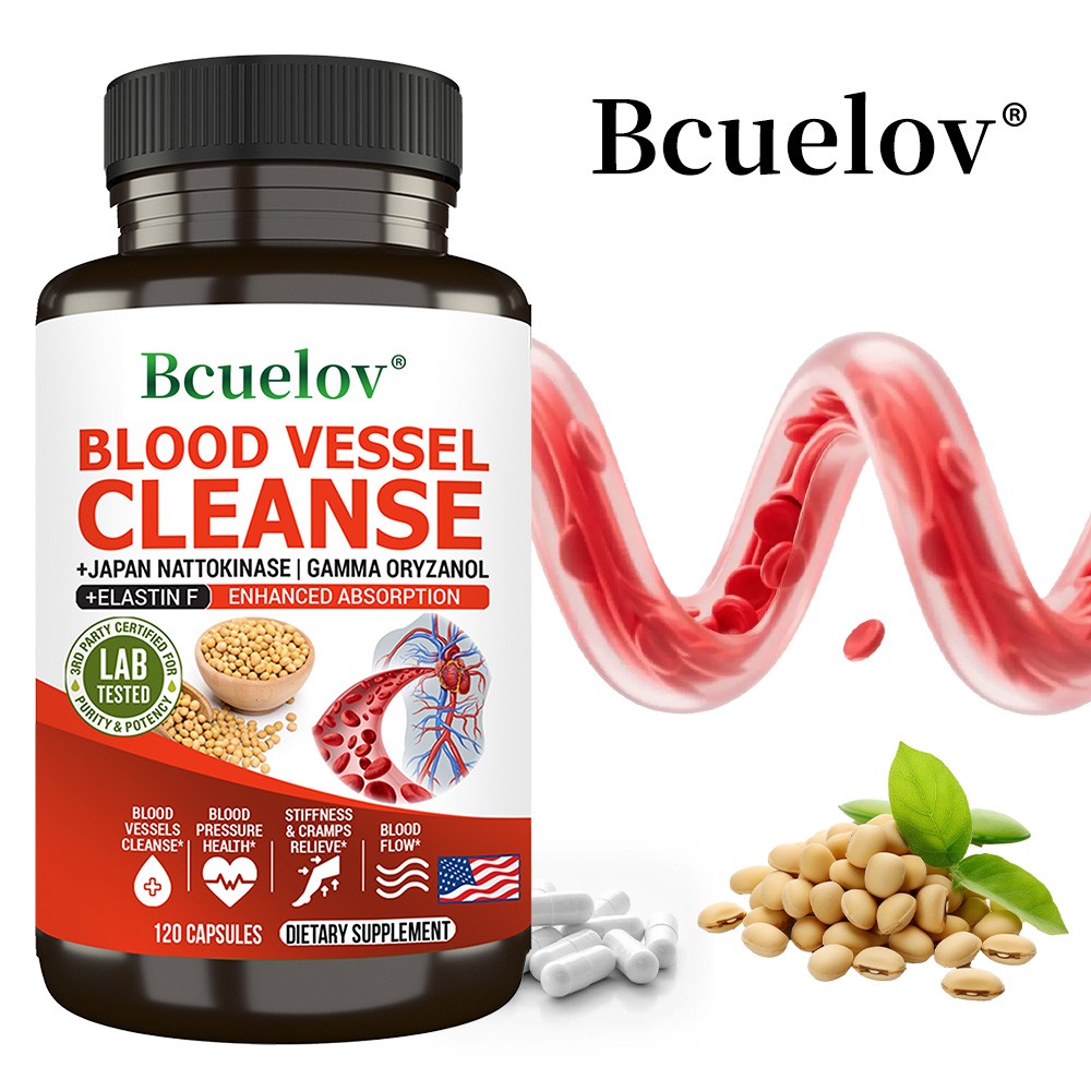 Blood Vessel Cleanse 120 Caps x 3 Bottles,Blood Sugar & Blood Circulatory Health