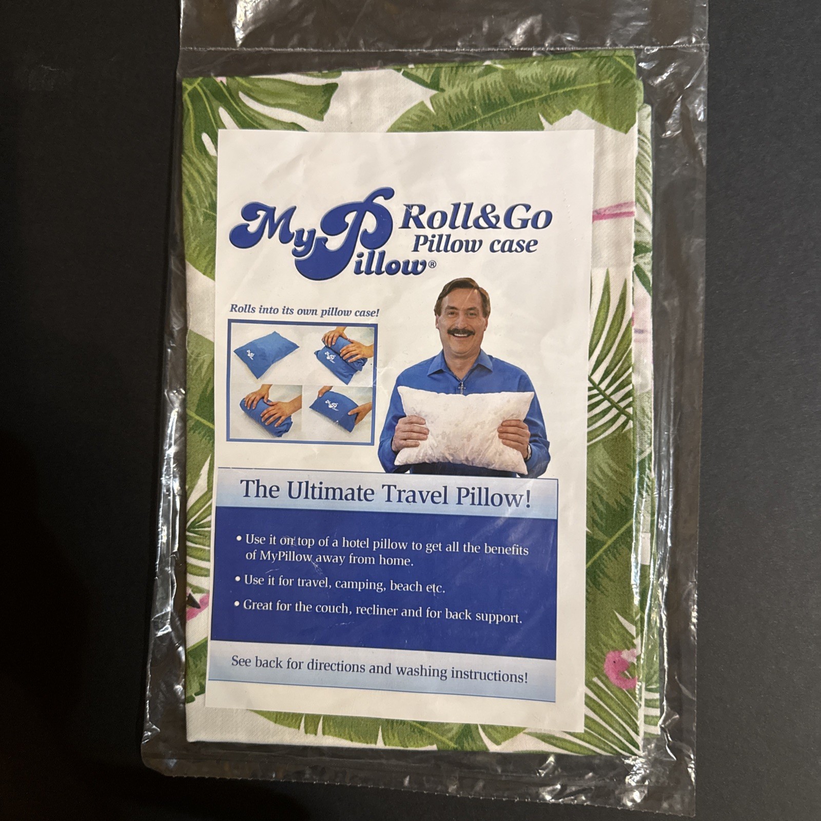 MyPillow Roll & Go Pillowcase 12x18 USA Revival New Travel Compact