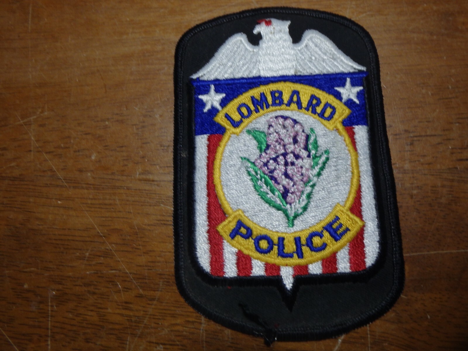 VINTAGE LOMBARD ILLINOIS COLLECTIBLE  OBSOLETE SHOULDER   PATCH BX 2#5