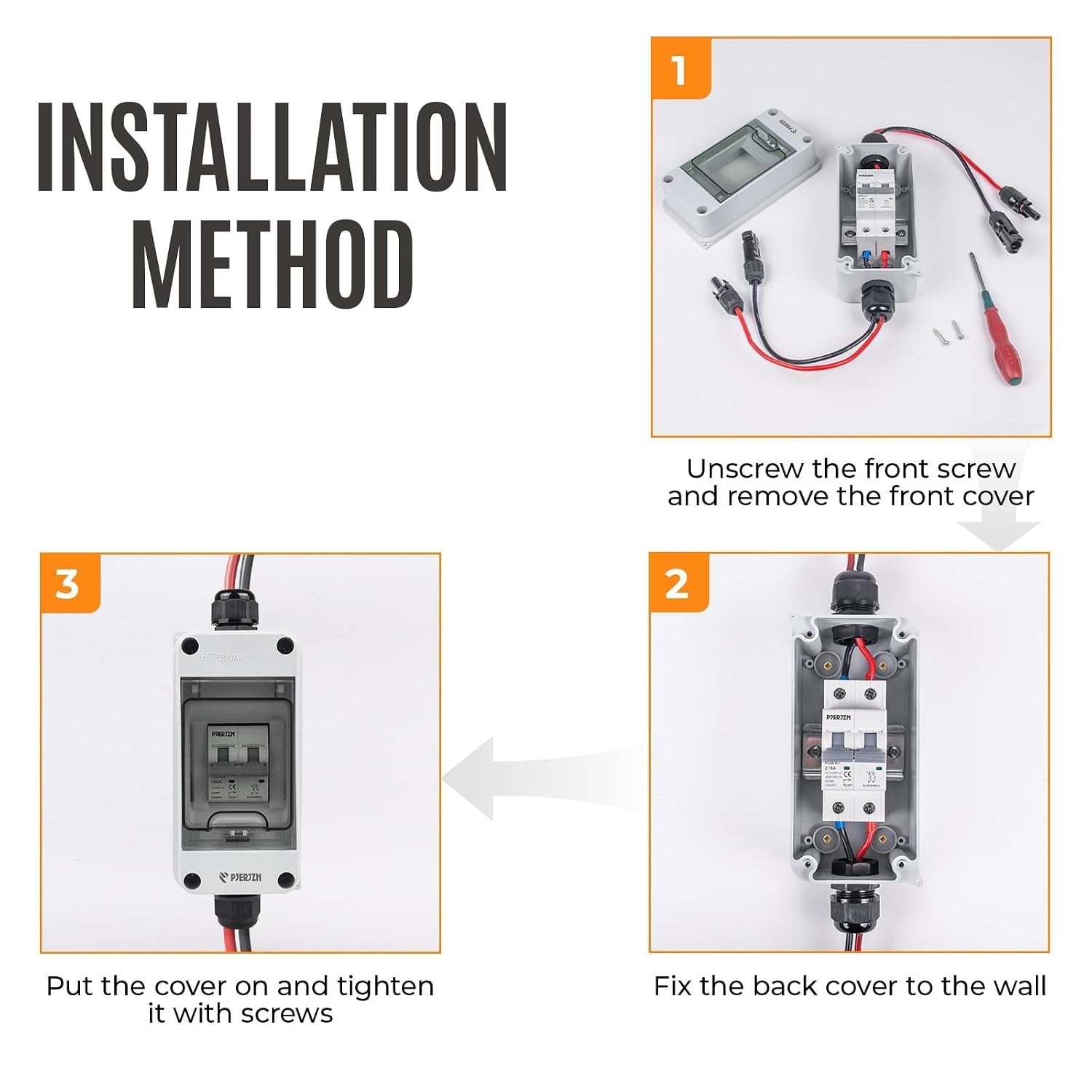 Solar Panel Disconnect Switch 400V DC/AC 20A Outdoor PV Array