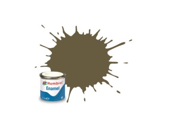 Humbrol 14ml Light Olive Matt Enamel Paint HU086