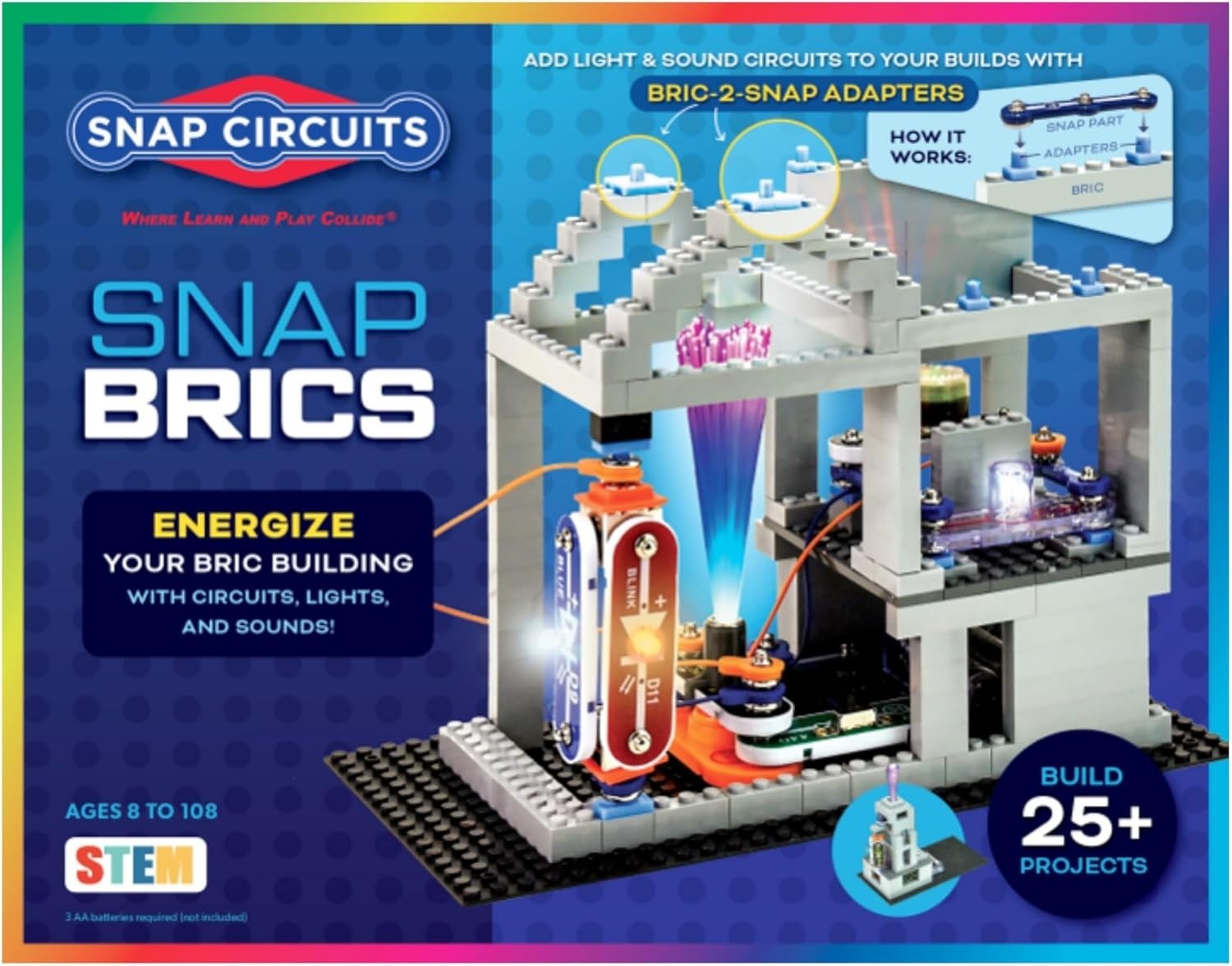 Construction & Electronics Kit STEM Learning 235 Pieces Snap Circuits Kids Ag...