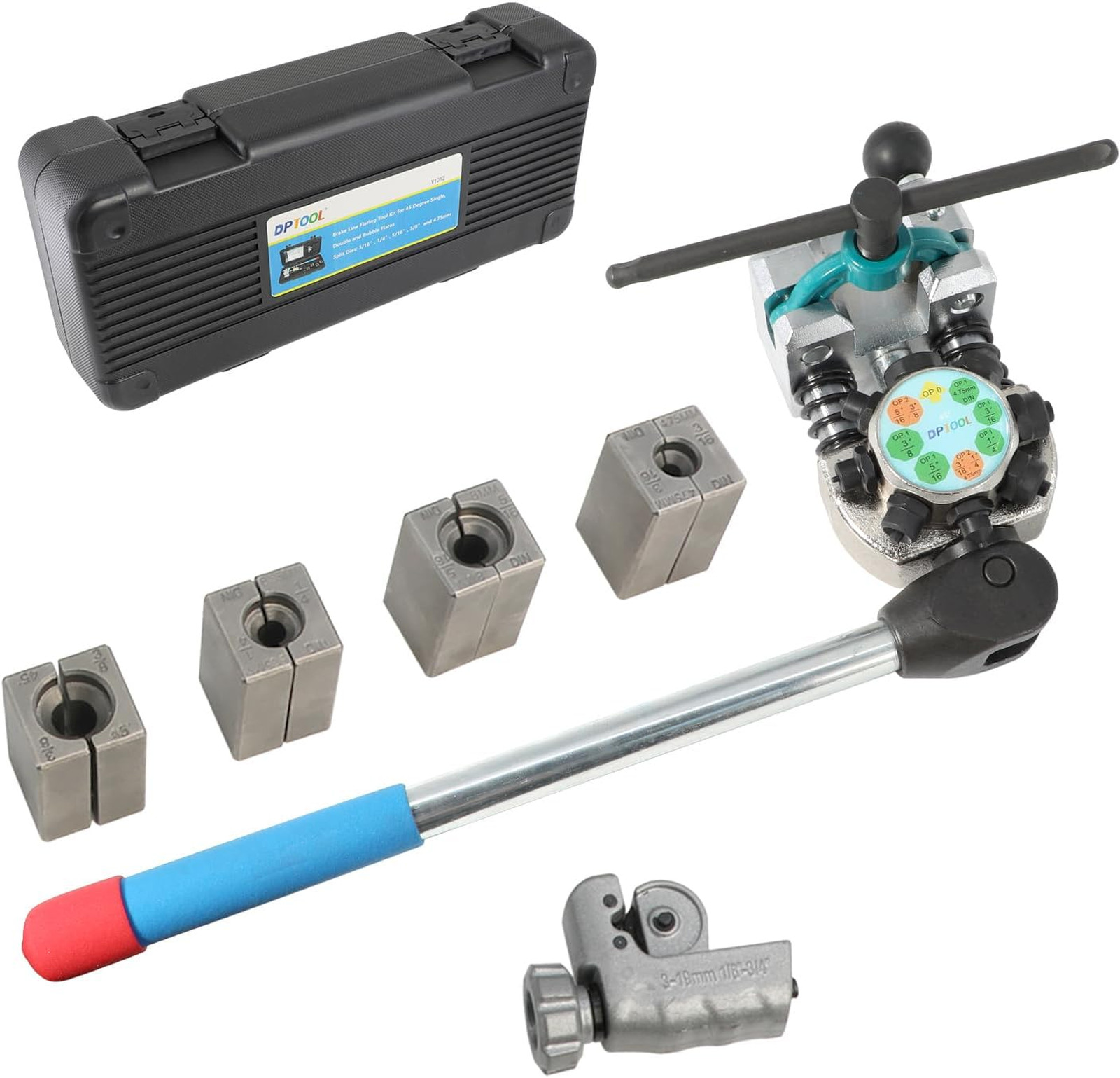 Brake Line Flaring Tool Kit for 45 Degree Single Double Bubble | Brake Line and