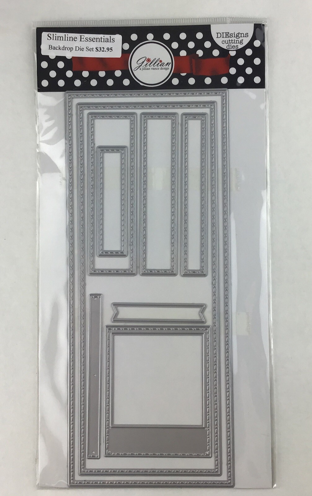 Jillian Vance Design Steel Craft Die SLIMLINE ESSENTIALS Backdrop Die Set