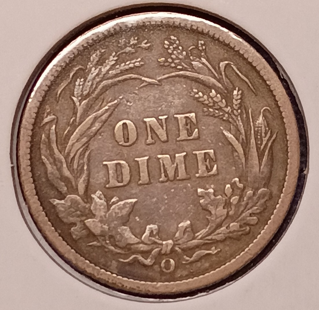 1899-O BARBER DIME -- nice Fine+ (F+) -- darker fields