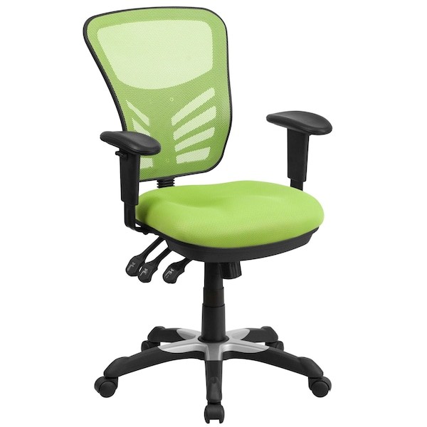 Flash Furniture Hl-0001-Gn-Gg Contemporary Office Chair, Green Seat, Black