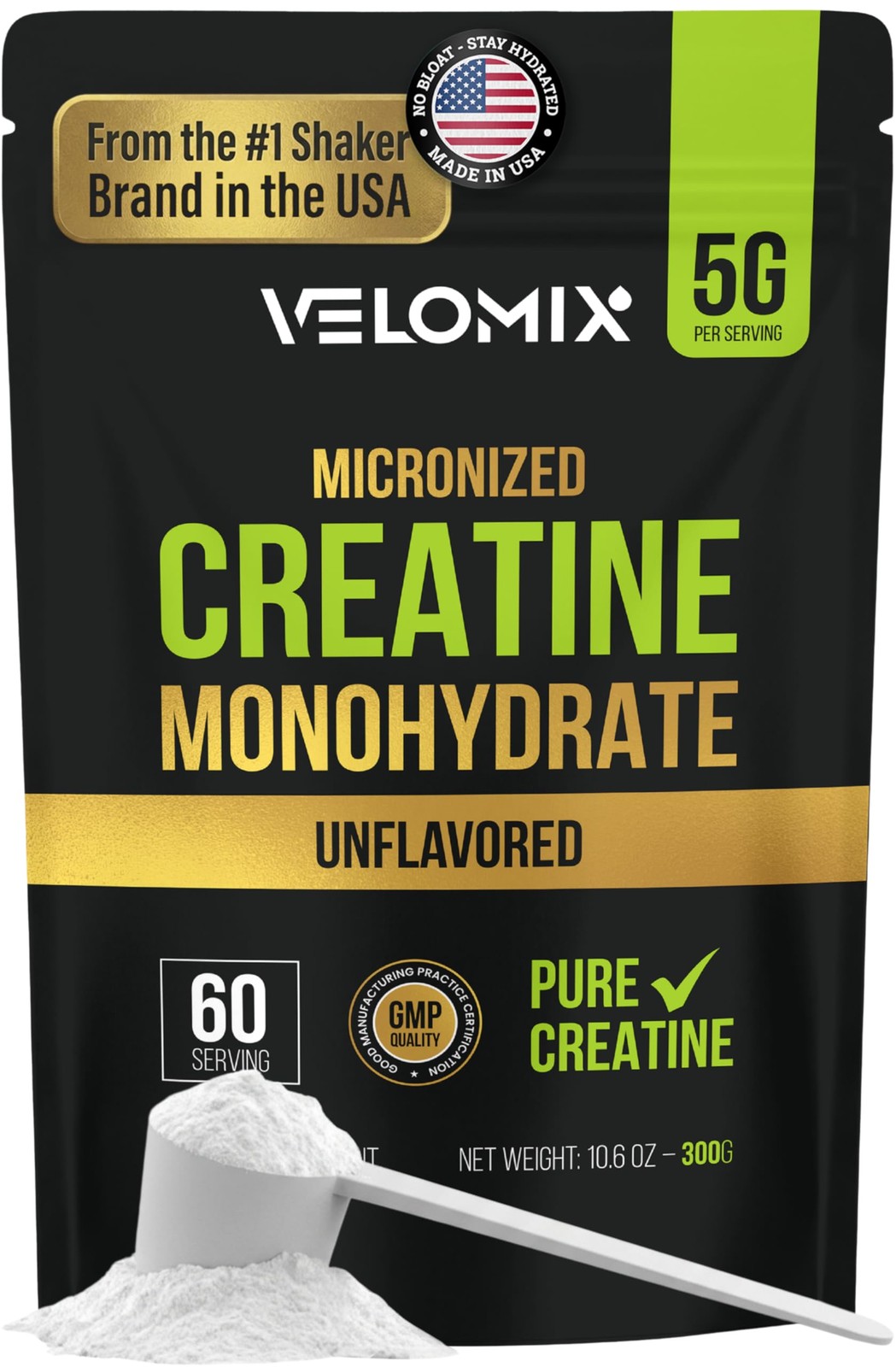 Micronized Creatine Monohydrate Powder - 100% Pure Creatine Powder Unflavored...