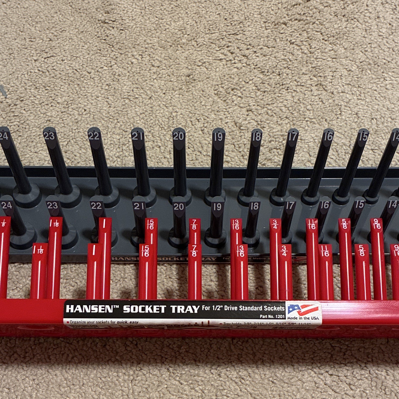 Hansen Socket/Wrench Tool Organizer Lot