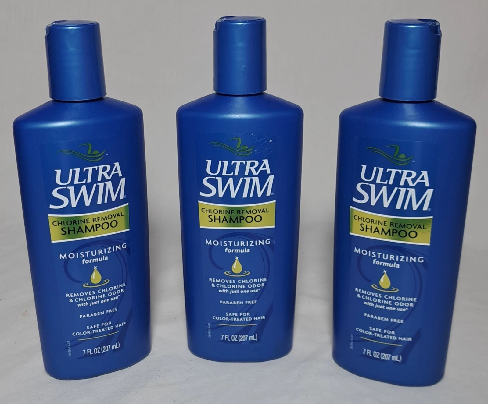 Ultra Swim Chlorine Removal Shampoo Moisturizing Formula 7fl.oz./207ml LOT OF 3