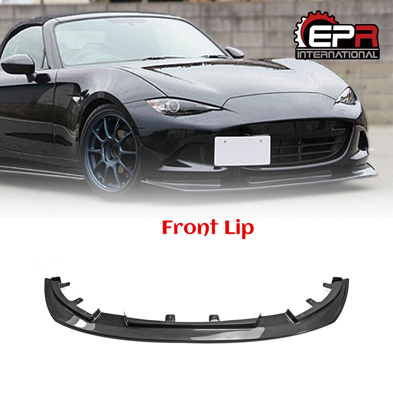 For Mazda MX5 ND5RC Miata Roadster Odulaa Front Bumper Lip Carbon Fiber Spoilers