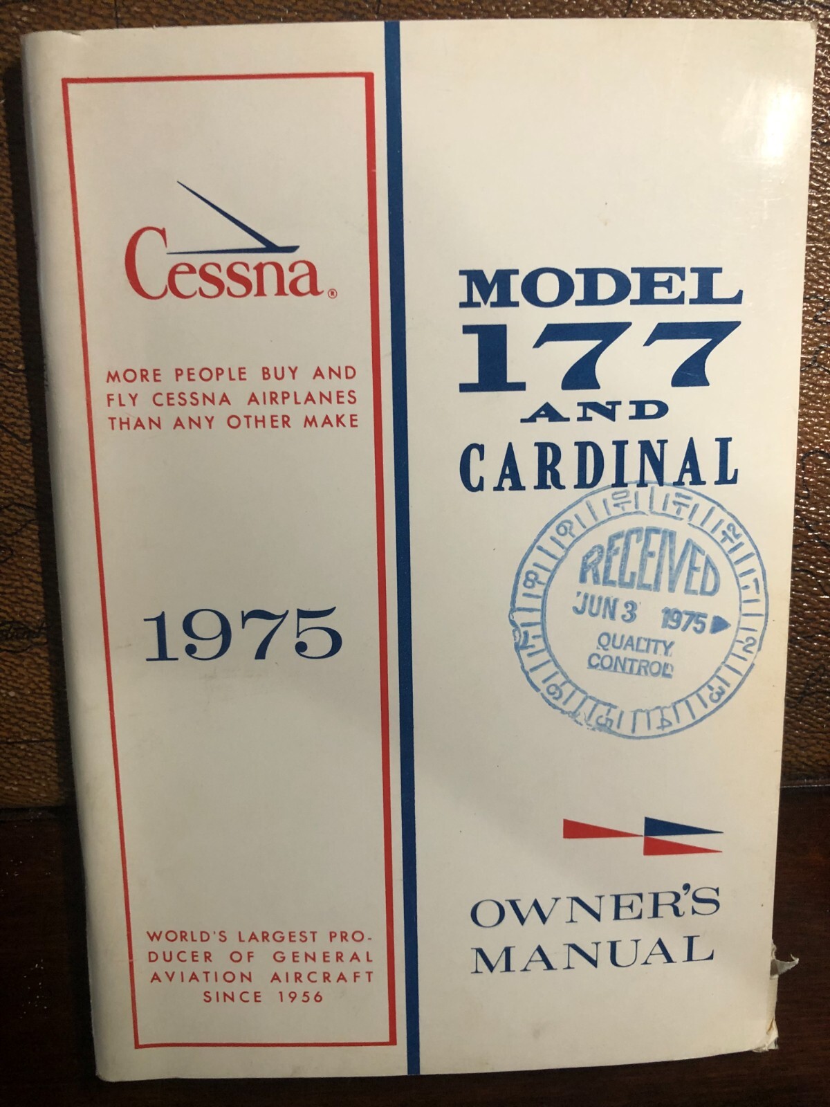 Cessna Owner's Manual 177 Cardinal 1975
