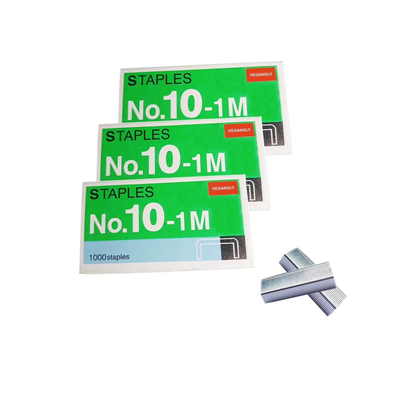 3000pcs No.10 Staples, for Max HD-10D,and , W 0.37" x H 0.19" x L 0.98").Silver