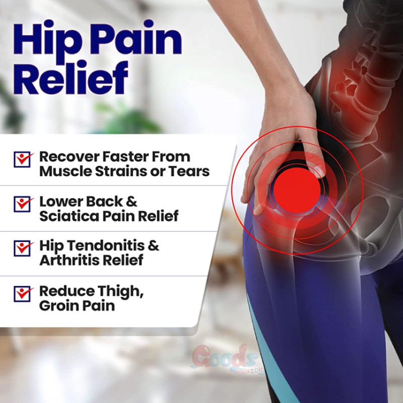 Fitness Groin Support Bandage, Thigh Compression Brace Adjustable Hip Joint Wrap