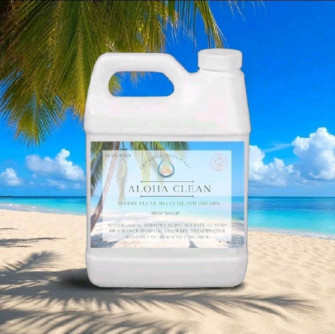 Aloha Clean Tropical Scented Non Toxic Mop Soap High Concentration