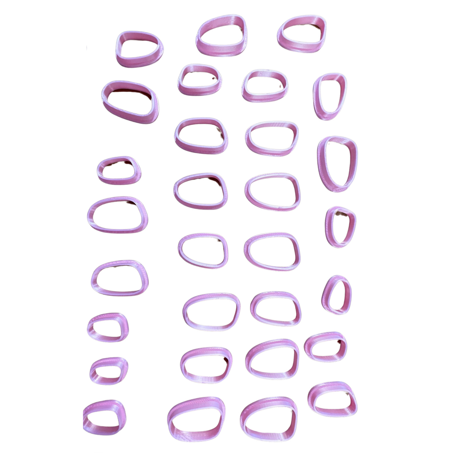 Pebble Drop Clay Cutter – 80 Piece Polymer Clay Cutter Set