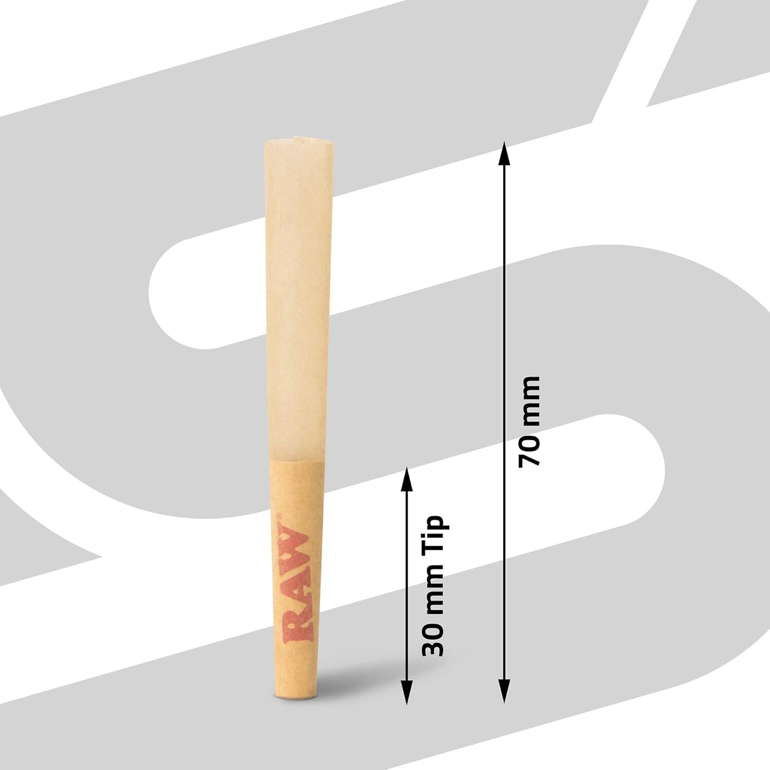 RAW Dogwalker Mini 70/30 Cones – 150 count – Small Pre-Rolled Classic Papers