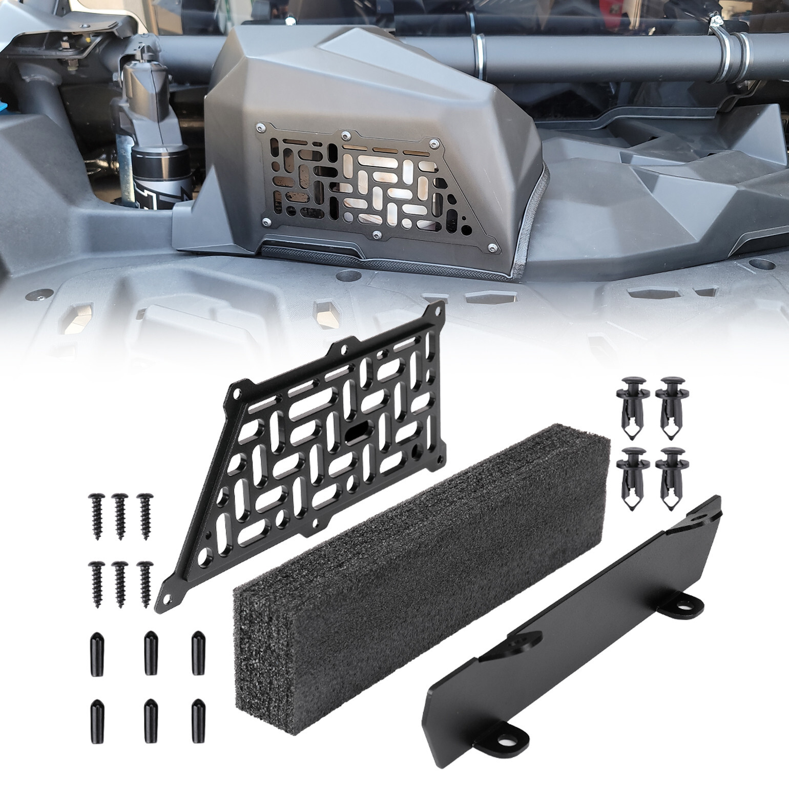 For Can Am Maverick X3 UTV Air Intake Relocation Noise Reduction Kit 2017-2026
