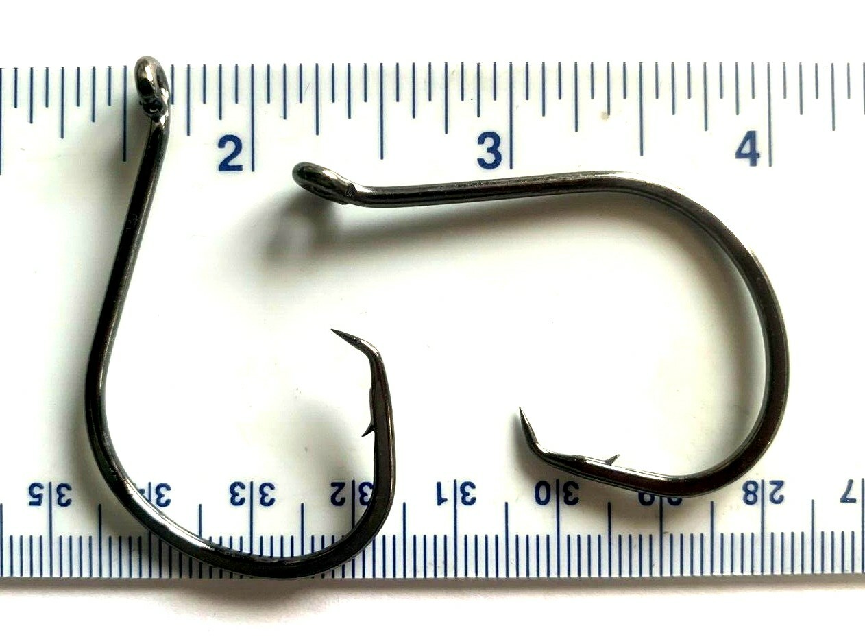 50 GT 2X Offset Circle Fish Fishing Hooks size 8/0 - 50 Hooks 7384