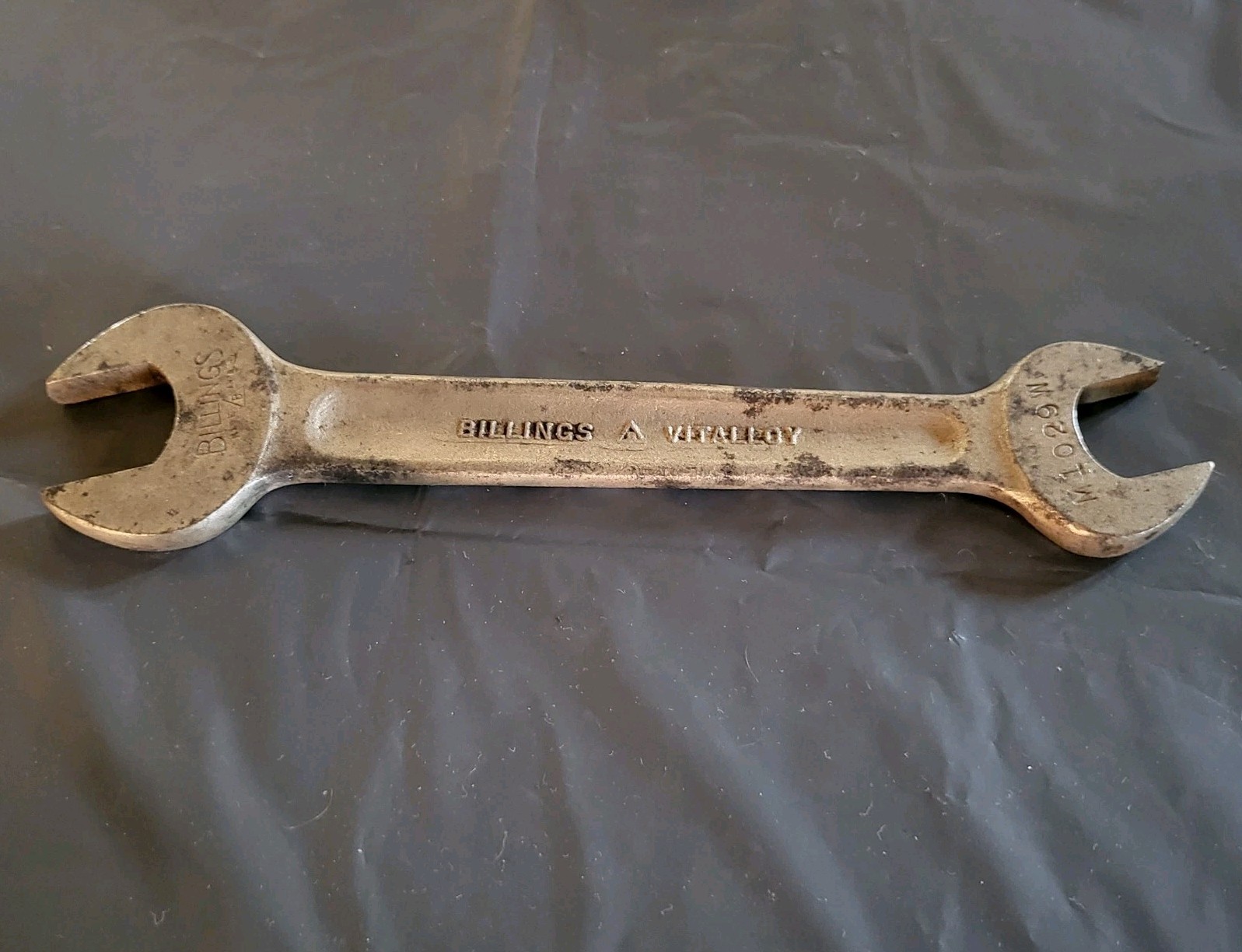 Vintage BILLINGS VITALLOY DOUBLE ENDED SPANNER 7/16w x 3/8w - M-1029 W