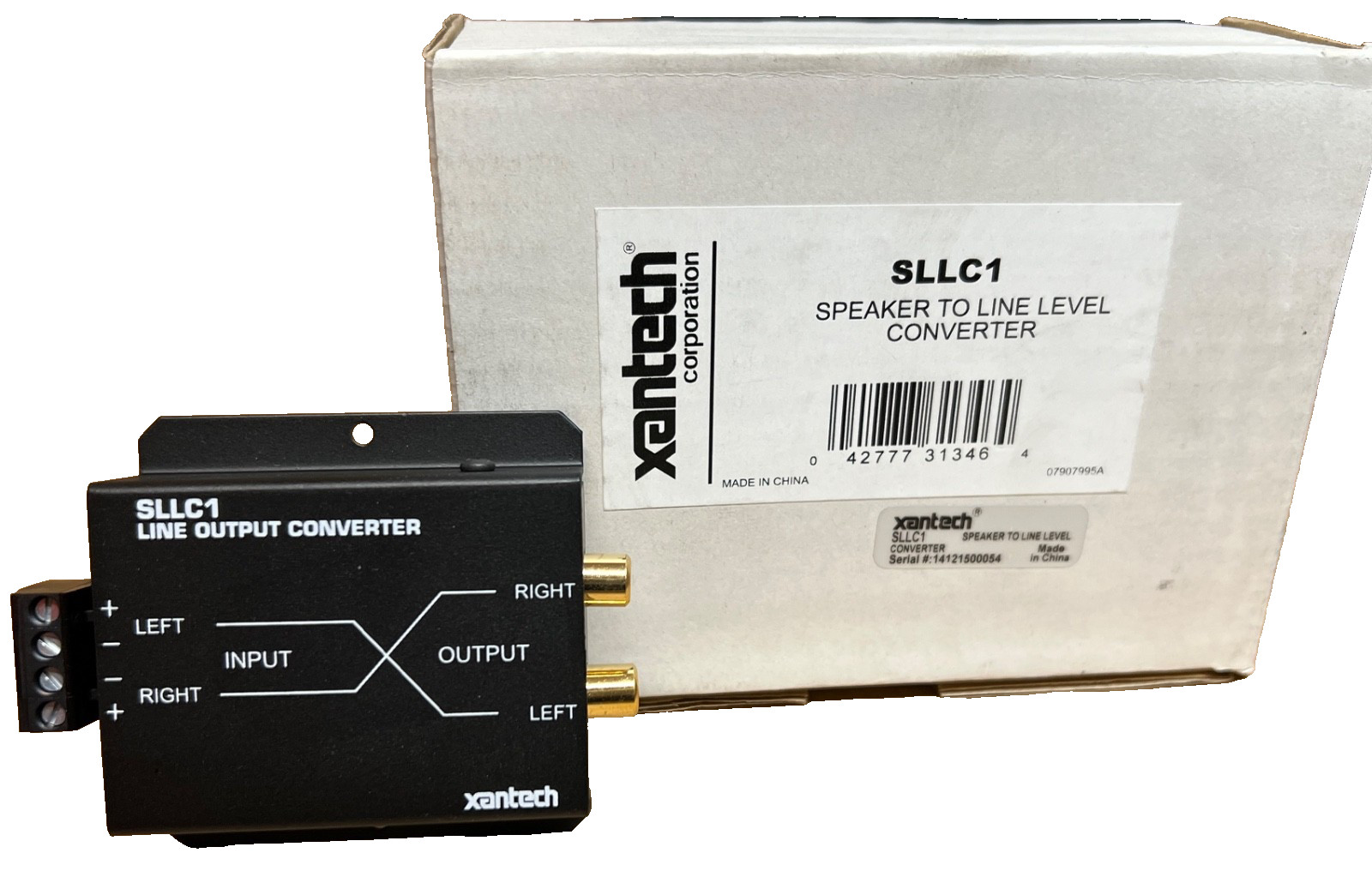 XanTech SLLC1,  Speaker Level input (35w max) to RCA Stereo Female Output-NEW