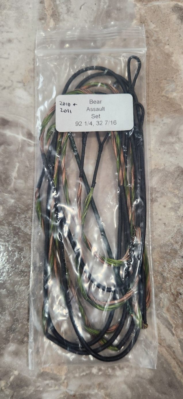 NEW 2010 & 2011 Bear Assault Firststring String & Cable Set Brown & Green