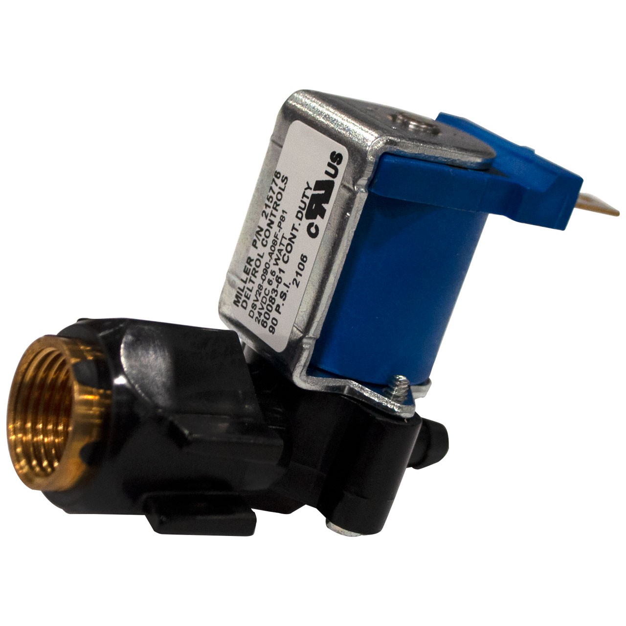 Miller 215776 Valve 24Vdc 2Way Custom Port 1/8 Orf w/Frict
