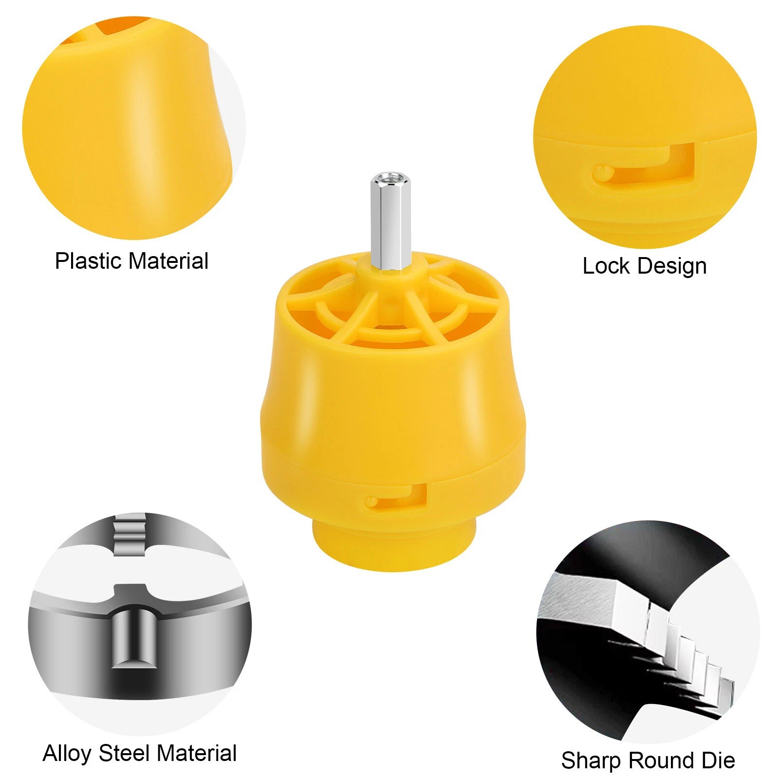 Durable PVC Thread Maker Tool Pipe Threader Plumbing Tool with 3 Dies Electric