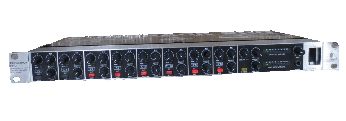 Behringer RX1602 EURORACK PRO Rackmount Line Mixer FOR PARTS
