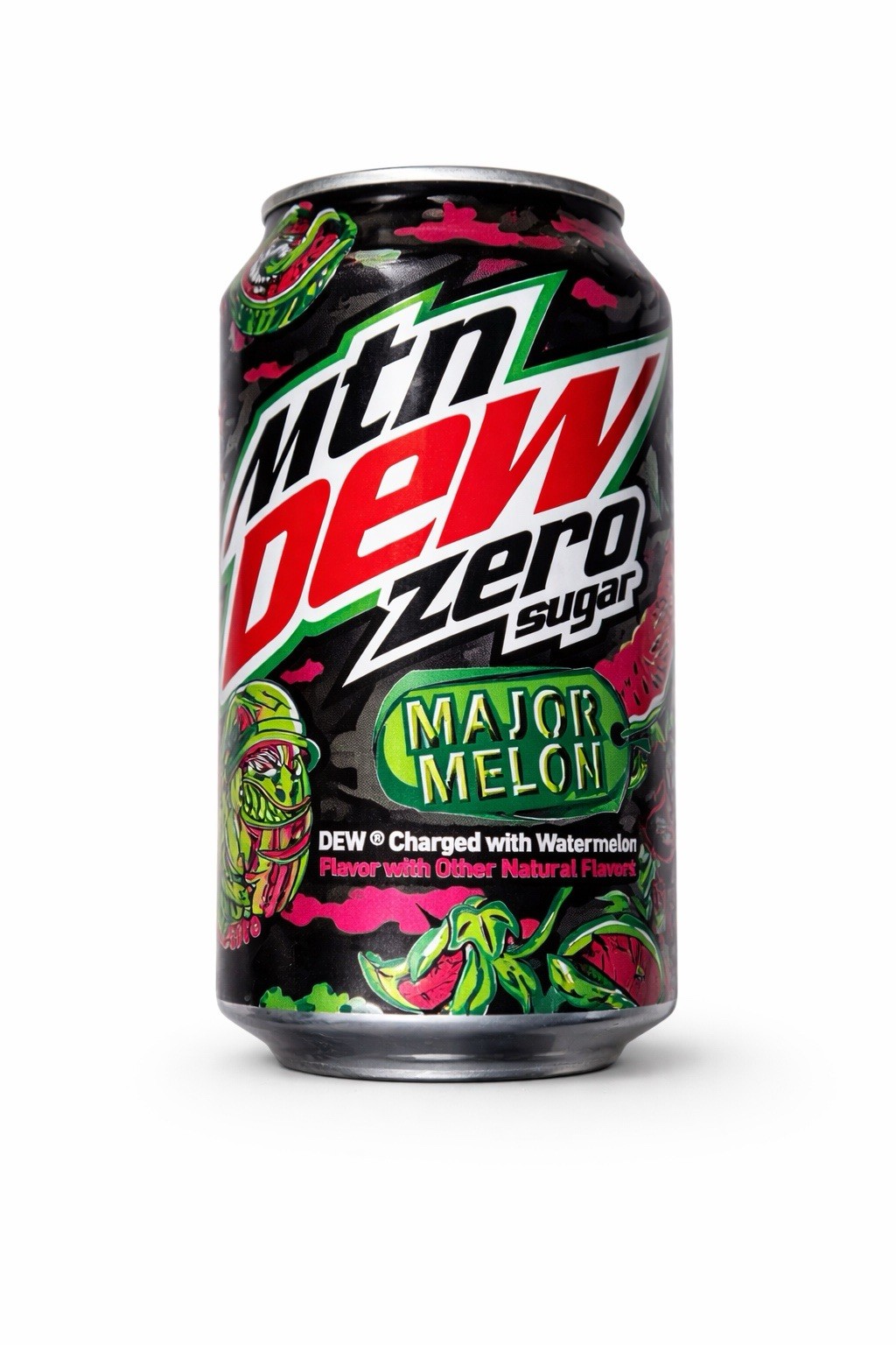 Mountain Dew Zero Sugar Major Melon Full/Unopened 12oz Can (2021)