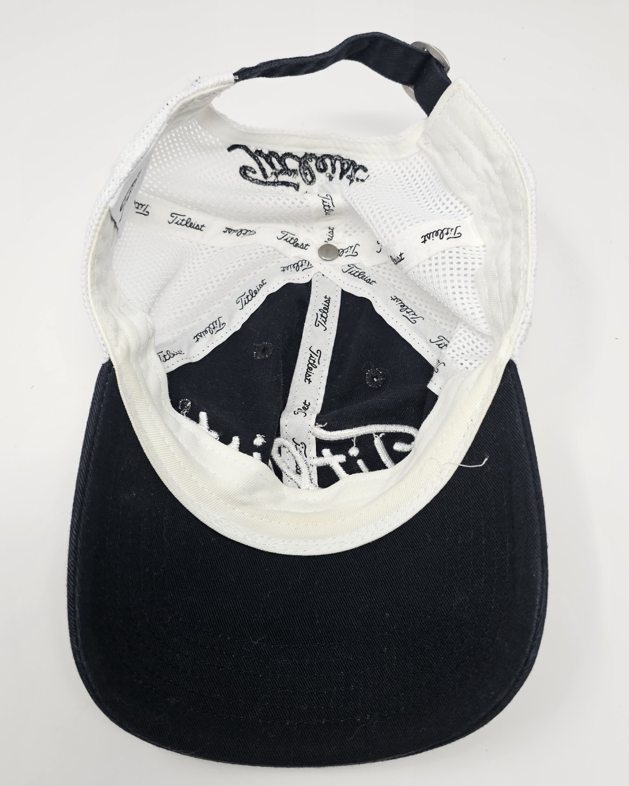 Titleist Branded Ballcap (Black/White) OSFA Pre-owned EX. Condition